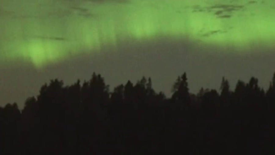 Northern Lights illuminate Finland's night sky