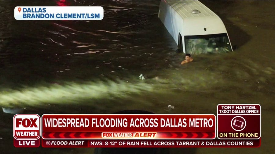 Multiple inches of rain posing challenges for all interstates across Dallas metro area