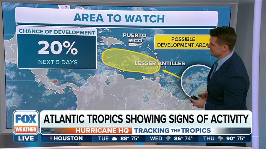 Atlantic beginning to show signs of activity