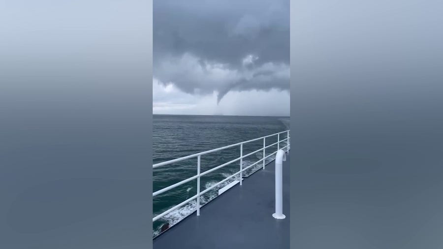 Waterspout spotted in Long Island Sound