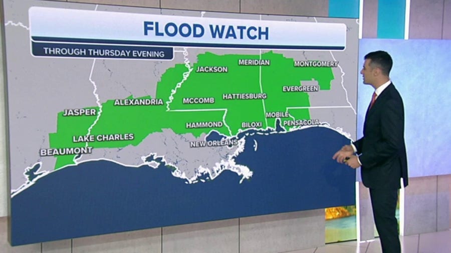 Flood risk continues for Gulf Coast states