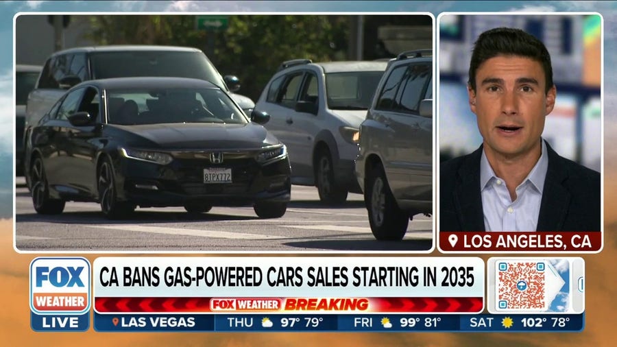 California to ban gas-powered car sales by 2035
