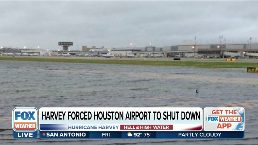 Bush Intercontinental Airport became crucial staging area during Hurricane Harvey