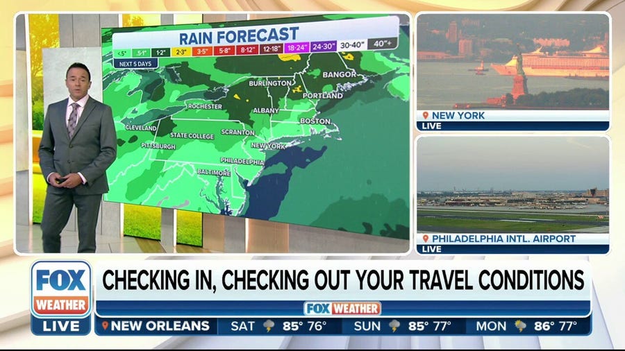 Potential Northeast storms affecting your week travel plans