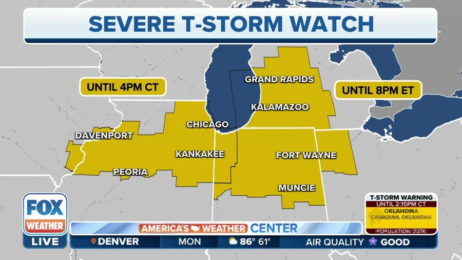 Severe Thunderstorm Watch extended into parts of MI, IN, OH