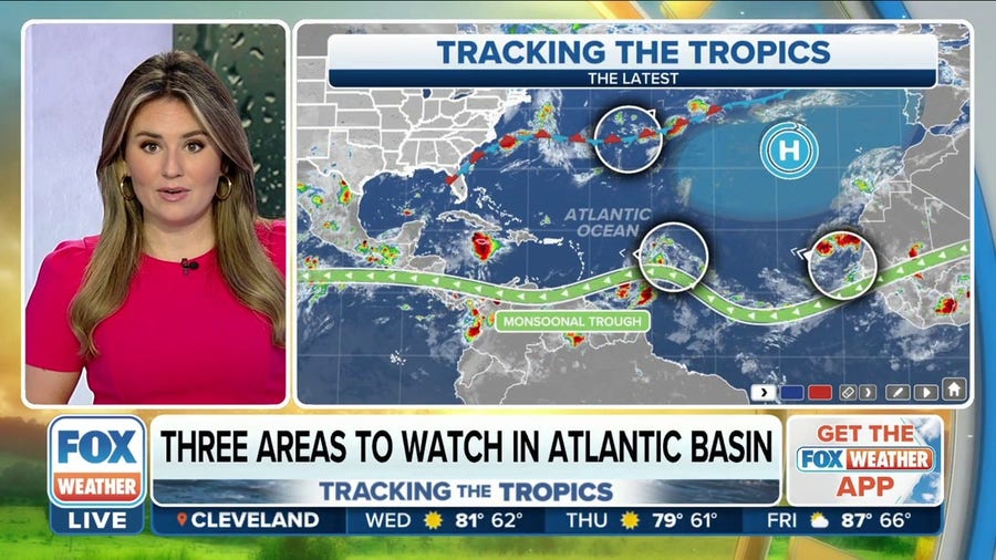 Three areas to watch in the Atlantic for possible development