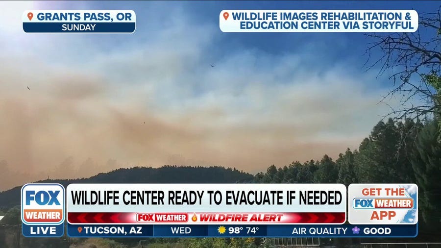 Oregon wildlife rescue center ready to evacuate if needed from Rum Creek Fire