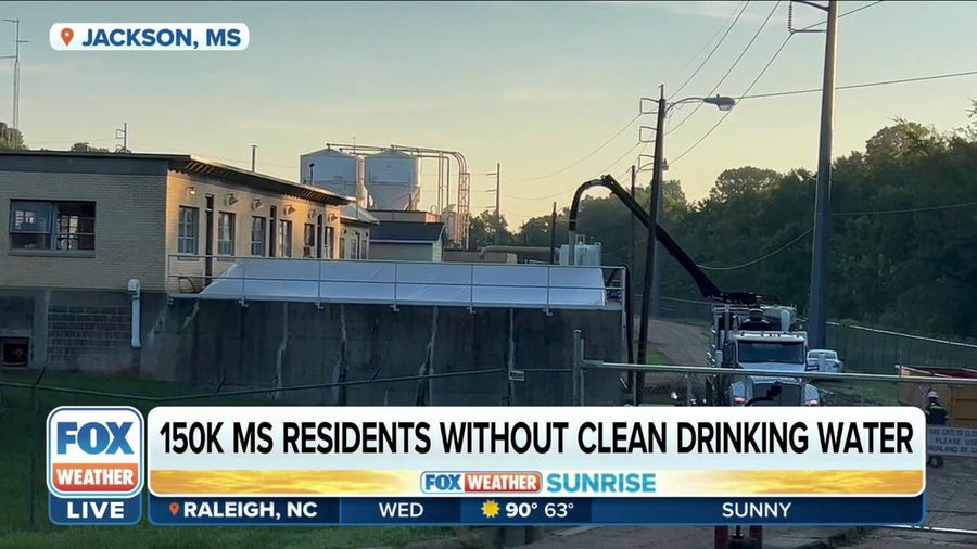 150,000 residents in Jackson, MS without clean drinking water