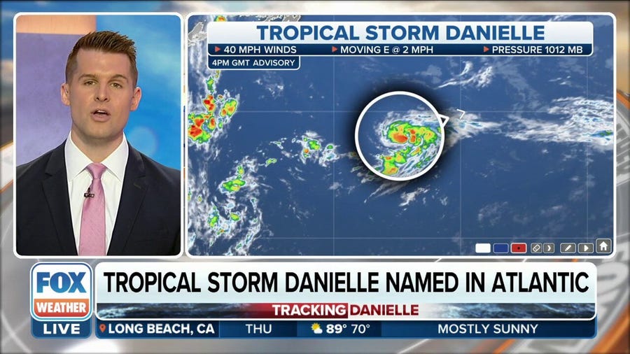 Tropical Storm Danielle forms in the Atlantic