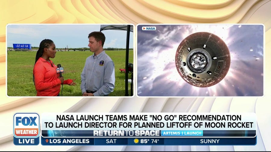 NASA launch teams make 'no-go' recommendation to Artemis 1 launch
