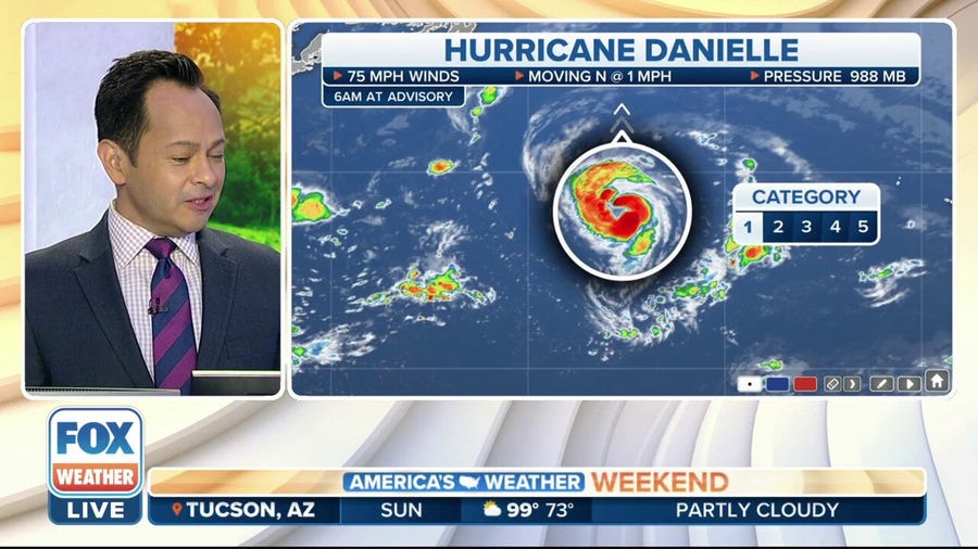 Hurricane Danielle, Tropical Storm Earl strengthen in the Atlantic