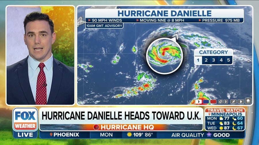Tropics updates on Hurricane Danielle, Tropical Storm Kay