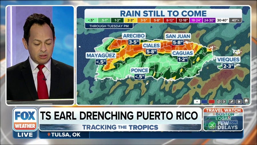 Tropical Storm Earl drenches Puerto Rico