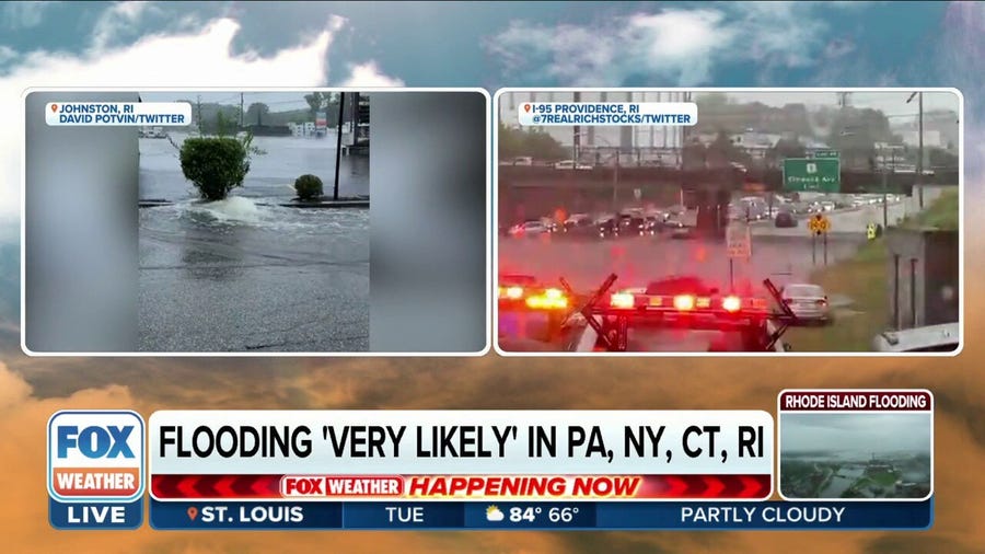 Storms produce flash flooding throughout parts of the Northeast