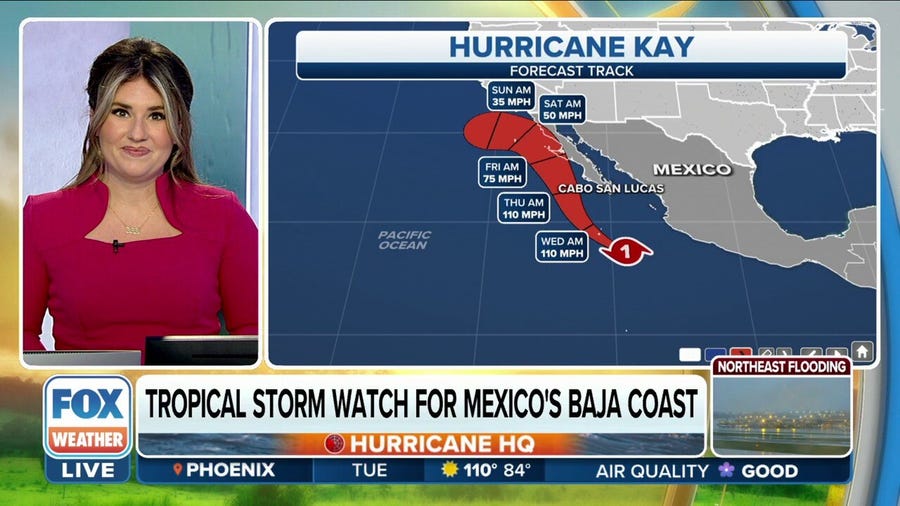 Hurricane Kay prompts Tropical Storm Warning for Mexico's Baja California