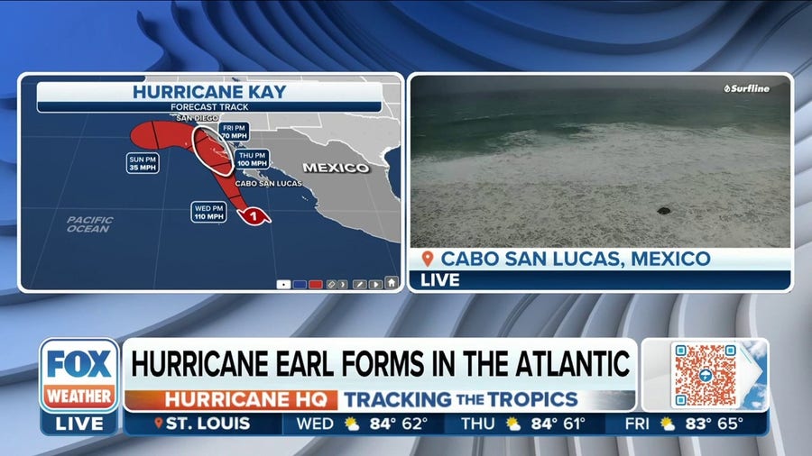 Hurricane Kay expected to become Category 2 hurricane or greater