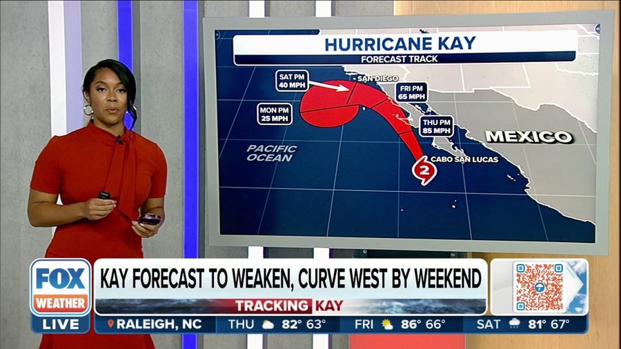 Hurricane Kay remains Category 2 hurricane