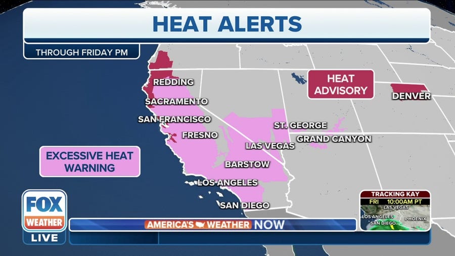 Excessive Heat Warnings continue in West through Friday