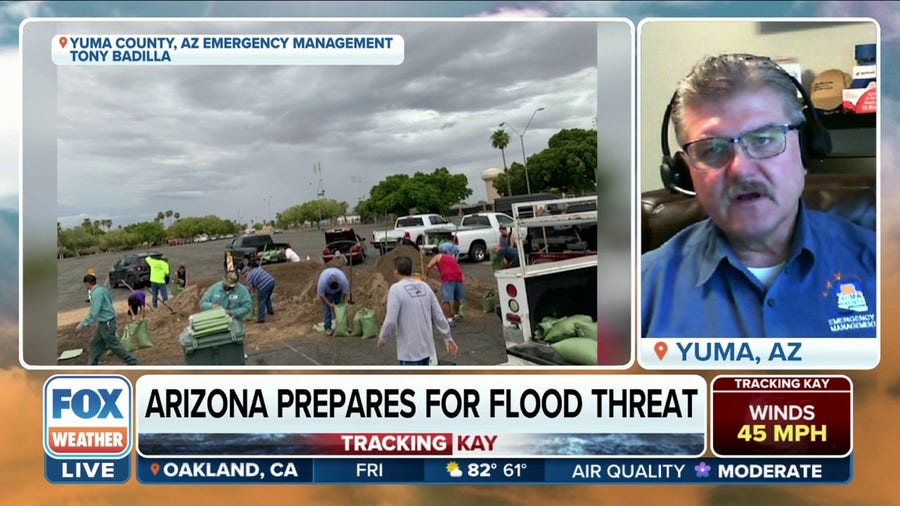 Yuma County, Arizona prepares for Tropical Storm Kay