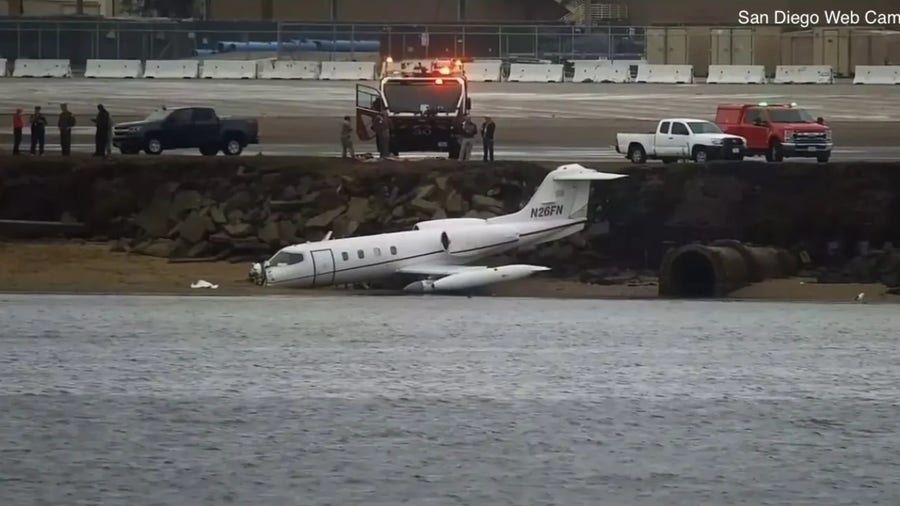 Plane crashes in San Diego during impacts from Tropical Storm Kay