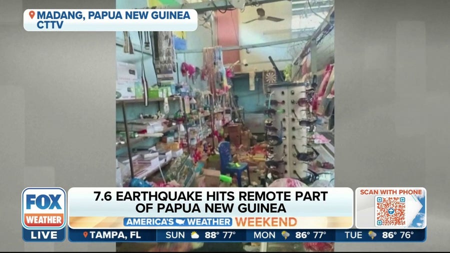 Magnitude 7.6 earthquake hits remote part of Papua New Guinea