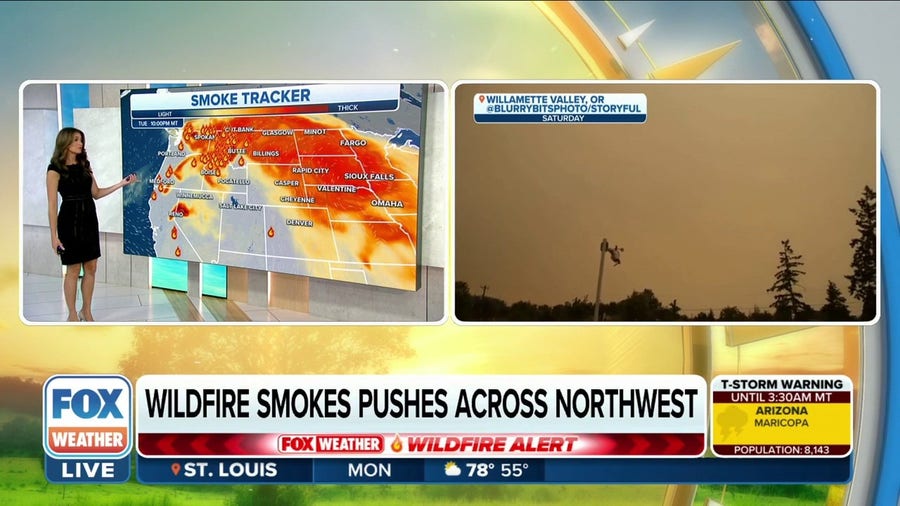 Intense smoke from wildfires causing air quality concerns in Pacific Northwest