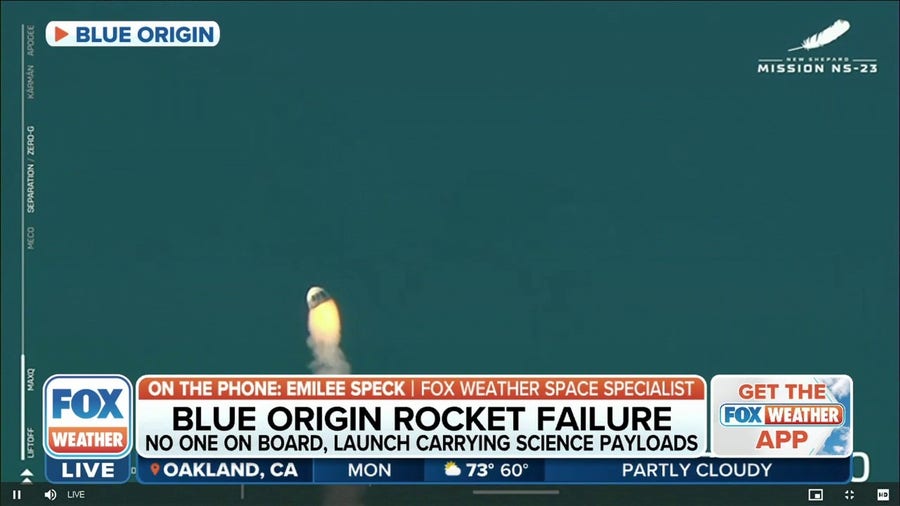 Blue Origin escape abort system worked properly