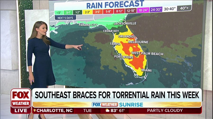 Southeast braces for torrential rain this week 