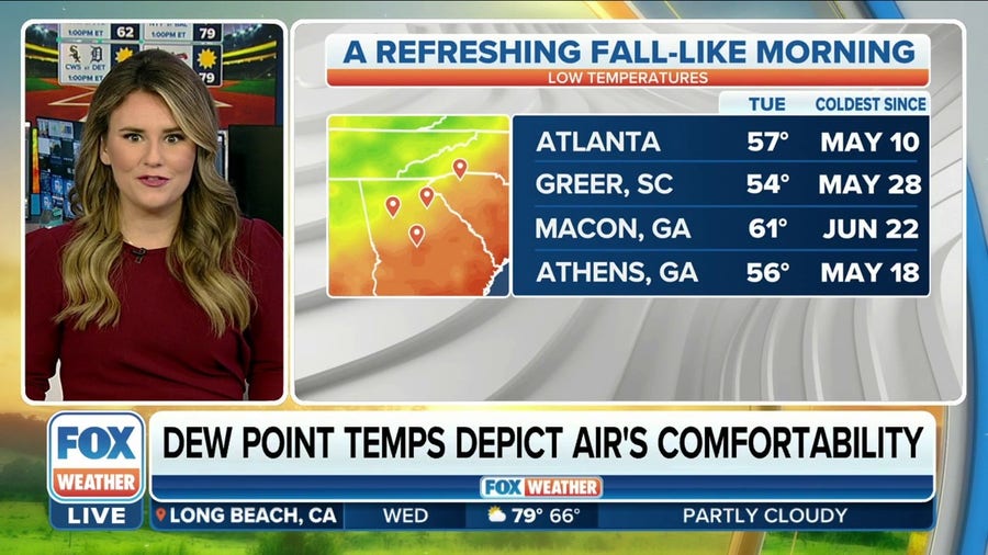 Refreshing fall feel sweeping across parts of the U.S.