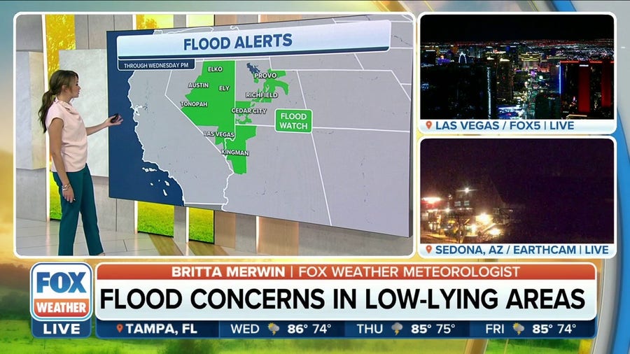 Southwest and Great Basin, including Salt Lake City, under flood threat due to Kay leftovers