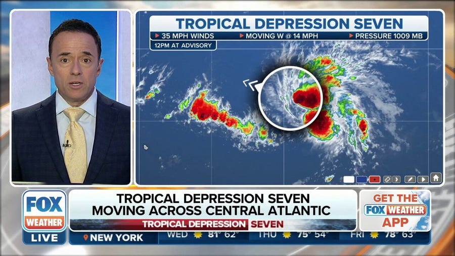 Tropical Depression Seven will be approaching the Caribbean Islands by Friday