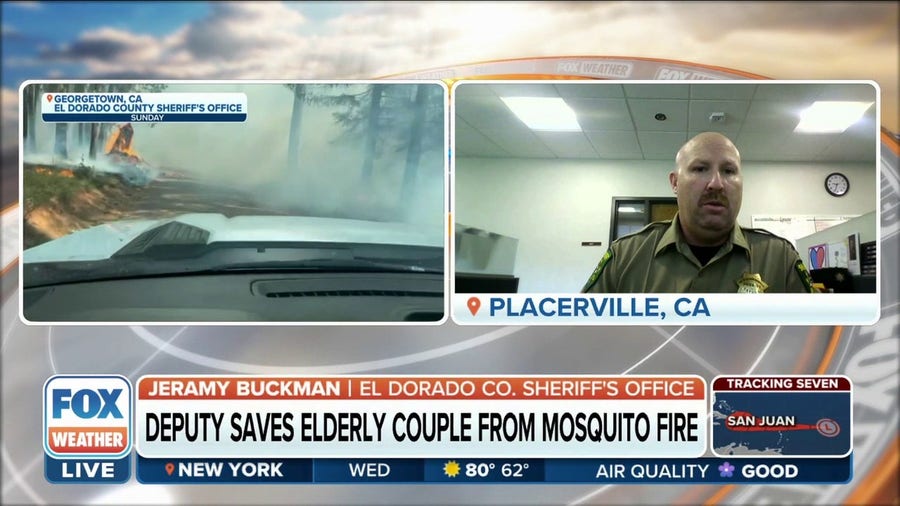 Deputy describes harrowing rescue of elderly couple stuck in Mosquito Fire