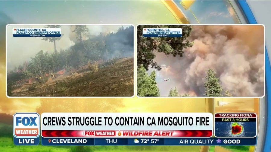 Crews struggling to contain Mosquito Fire as it burns over 60,000 acres