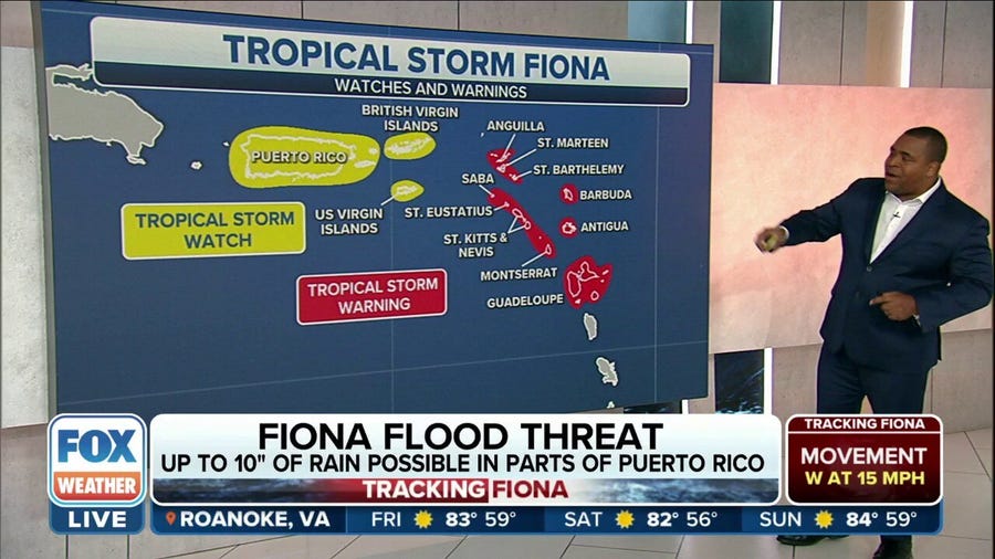 Tropical Storm Watches issued for Puerto Rico as Fiona approaches