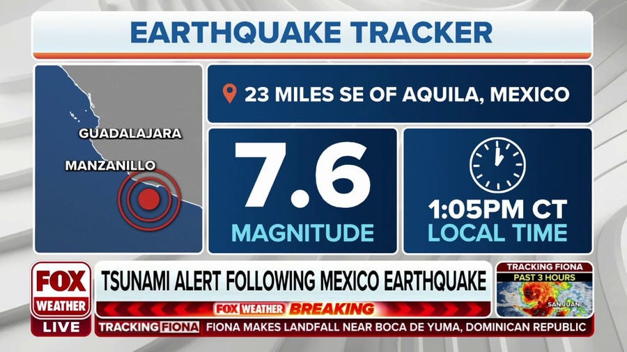 Magnitude 7.6 earthquake strikes off coast of Mexico