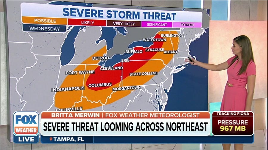 Severe threat looming across Northeast