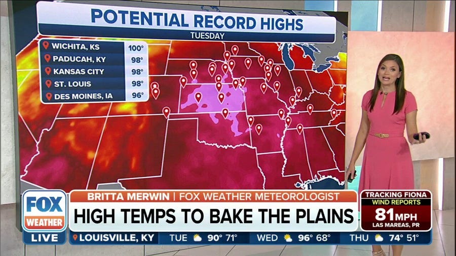 High temperatures to bake the Plains