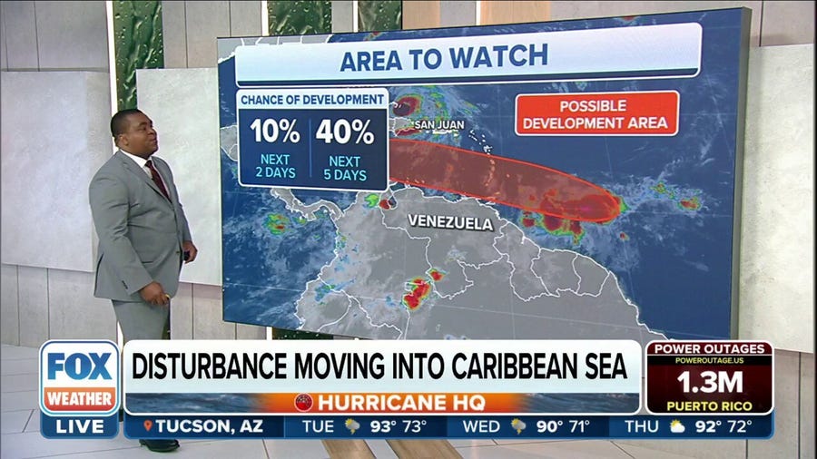 NHC Tracking Tropical Disturbance Moving Into Caribbean Sea | Latest ...