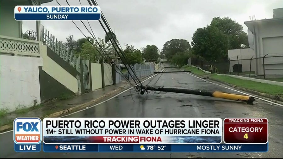 Power still out to most of Puerto Rico after Hurricane Fiona