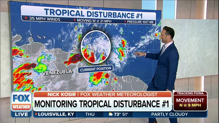 Tropical disturbance being closely monitored as it enters Caribbean 