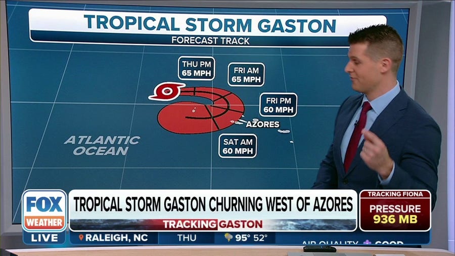 Tropical Storm Warning issued as Gaston moves closer to Azores Islands