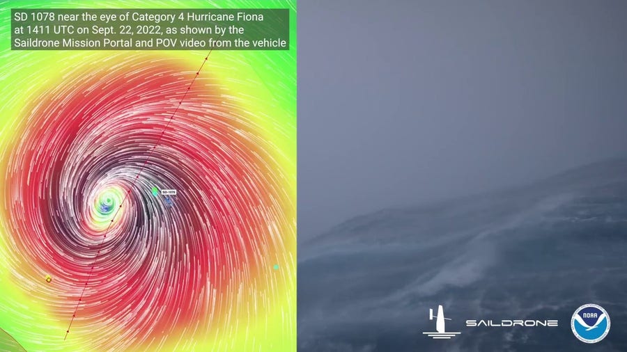 See the waves inside a Category 4 hurricane