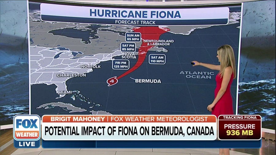 Fiona closing in on Bermuda
