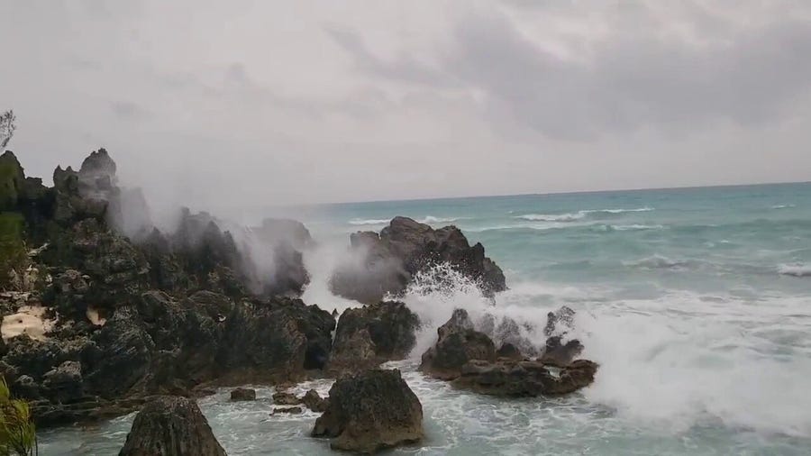 Choppy seas in Bermuda as Fiona heads closer to island