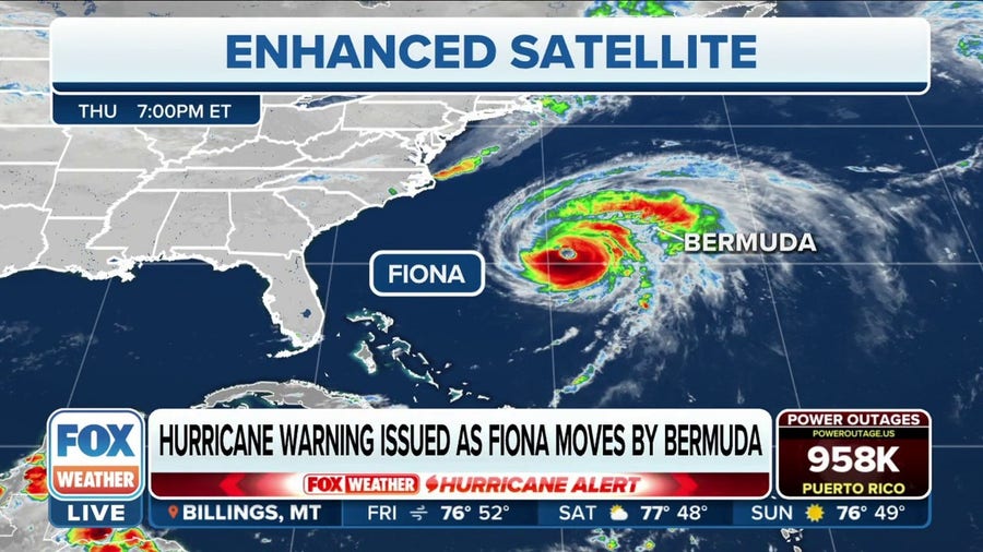 Hurricane Fiona winds begin to impact Bermuda