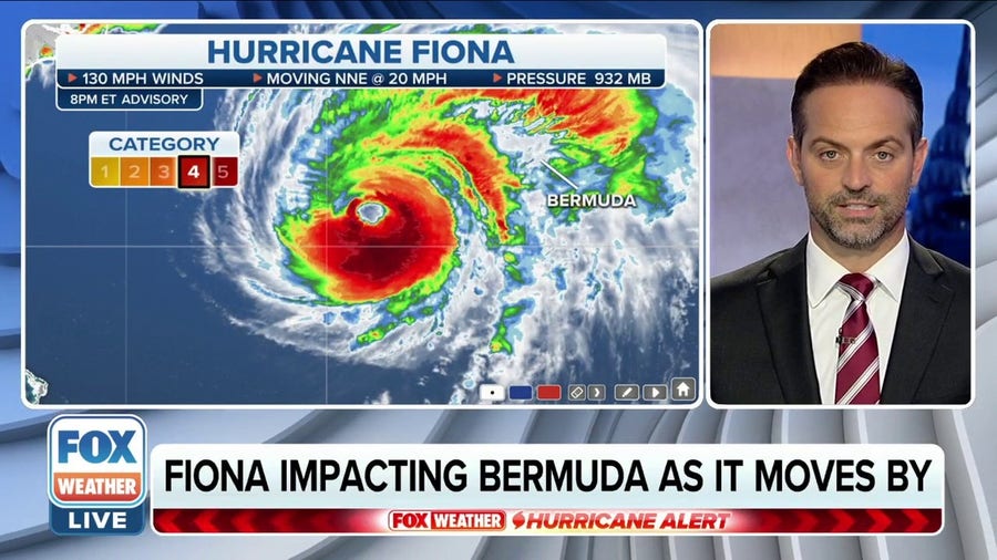 Hurricane Fiona approaches Bermuda, hurricane-force winds likely overnight