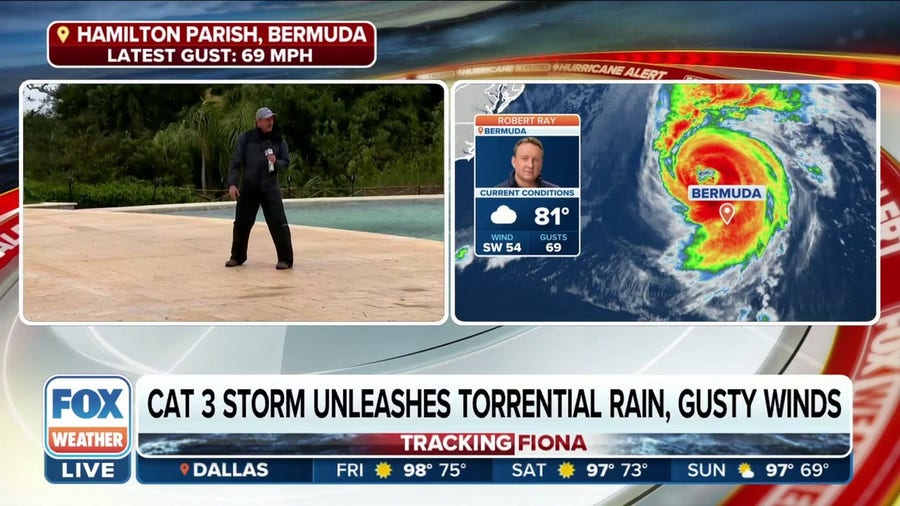 Hurricane Fiona unleashes on Bermuda