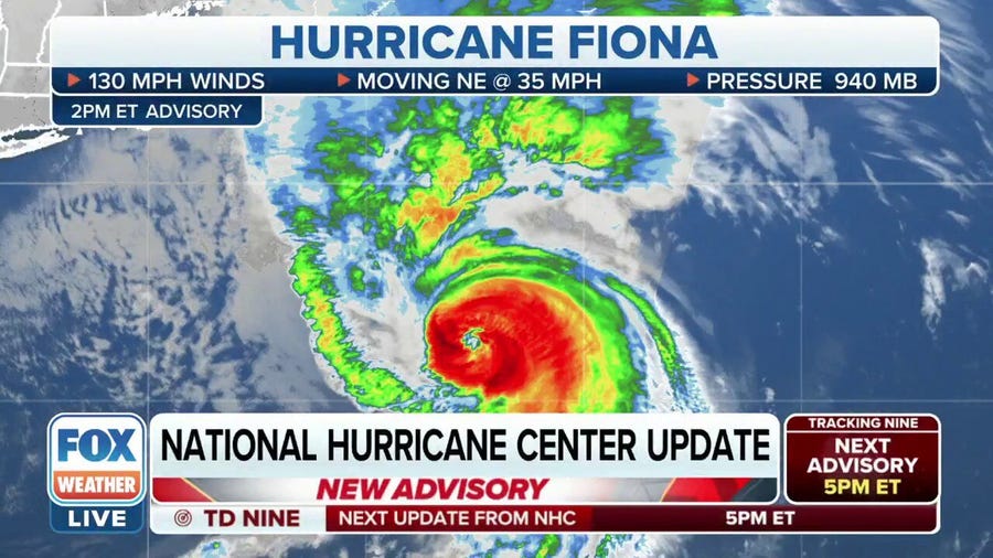 Bermuda no longer under Tropical Storm Warning as Fiona moves north