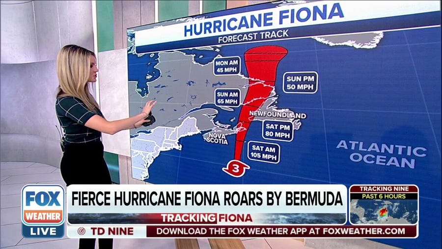 Hurricane Fiona racing toward Canadian Maritimes