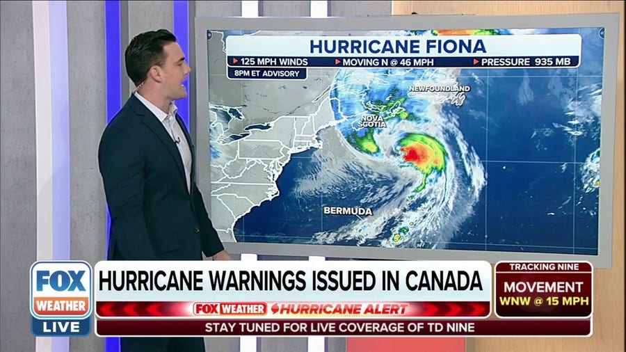 Hurricane Fiona treks faster towards Canada